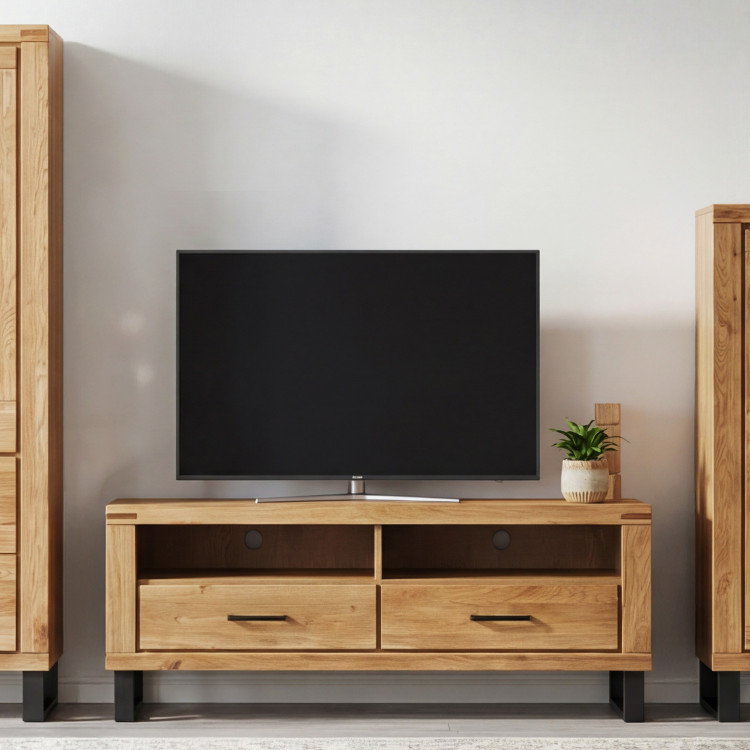 Tv-Kommode Eiche auf Metallbeinen 138 cm, Martina