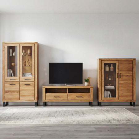 Tv-Kommode Eiche auf Metallbeinen 138 cm, Martina