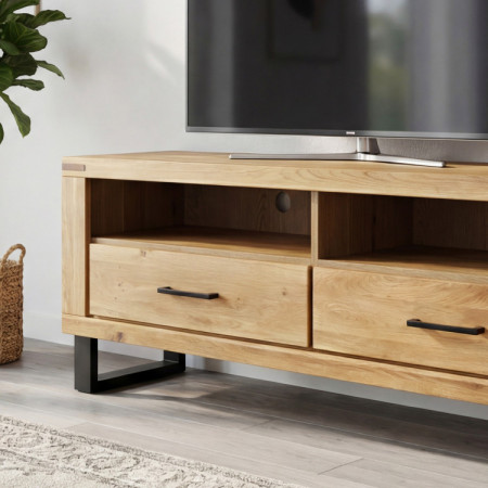 Tv-Kommode Eiche auf Metallbeinen 138 cm, Martina