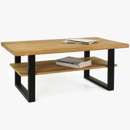 Konferenztisch 115 x 65 cm Eiche mit Ablage, Martina