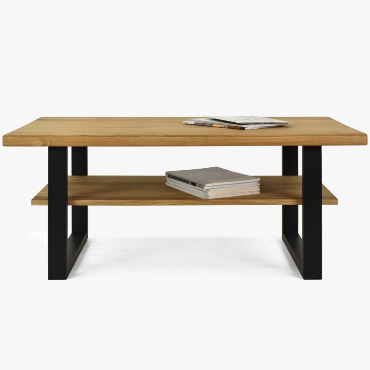 Konferenztisch 115 x 65 cm Eiche mit Ablage, Martina