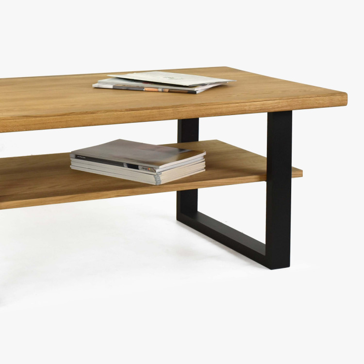 Konferenztisch 115 x 65 cm Eiche mit Ablage, Martina