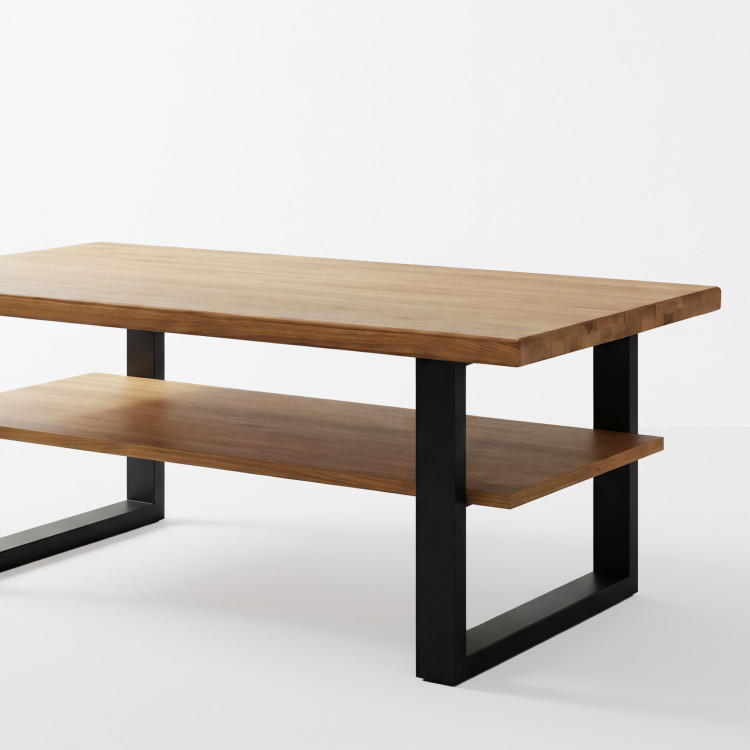 Konferenztisch 115 x 65 cm Eiche mit Ablage, Martina