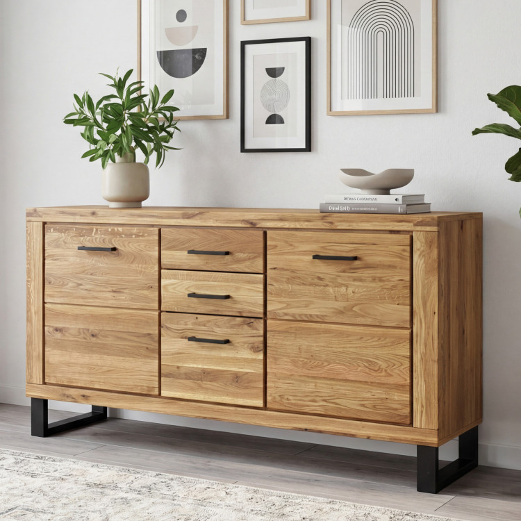 Kommode für das Schlafzimmer Eiche auf Füßen, Martina