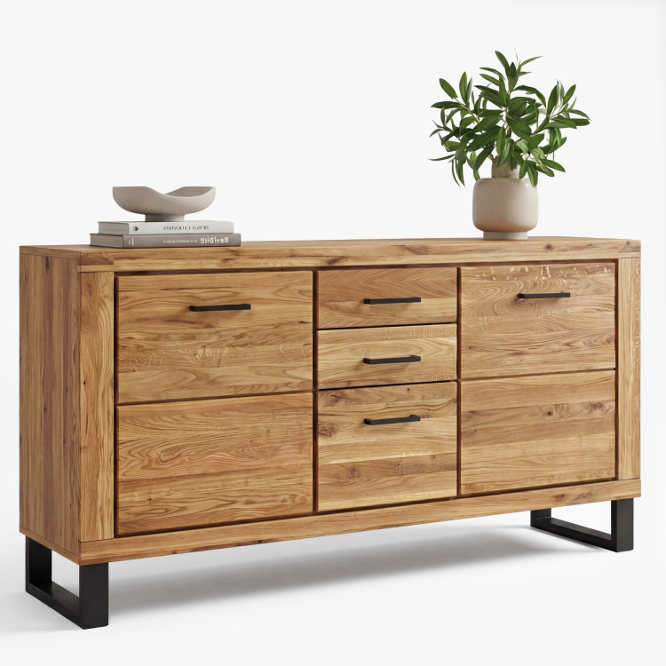 Kommode für das Schlafzimmer Eiche auf Füßen, Martina