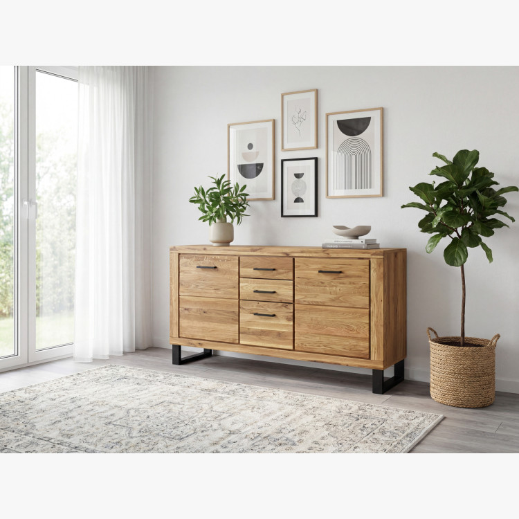 Kommode für das Schlafzimmer Eiche auf Füßen, Martina