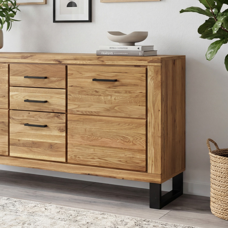 Kommode für das Schlafzimmer Eiche auf Füßen, Martina