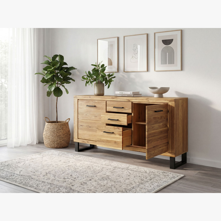 Kommode für das Schlafzimmer Eiche auf Füßen, Martina