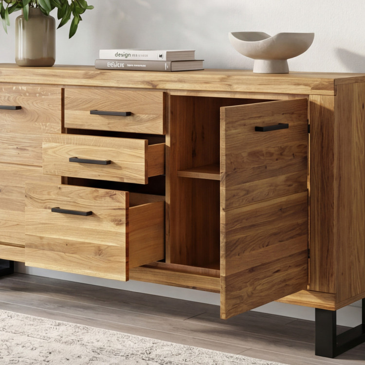 Kommode für das Schlafzimmer Eiche auf Füßen, Martina