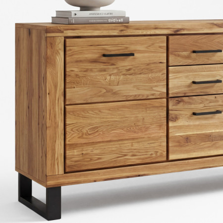 Kommode für das Schlafzimmer Eiche auf Füßen, Martina