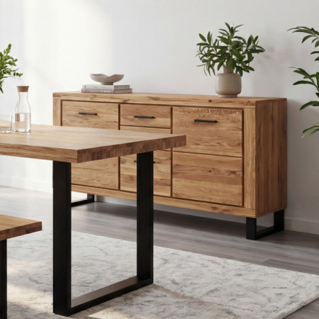 Kommode für das Schlafzimmer Eiche auf Füßen, Martina