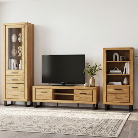 Obývací stěna Martina Eiche massiv + Furnier