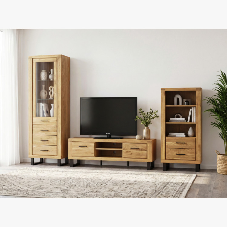 Obývací stěna Martina Eiche massiv + Furnier