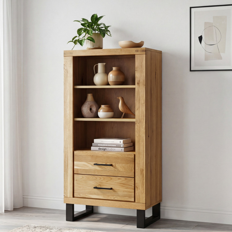 Obývací stěna Martina Eiche massiv + Furnier