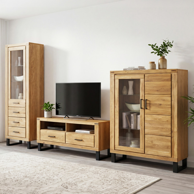 Nábytek do obývacího pokoje Martina Eiche massiv + Furnier