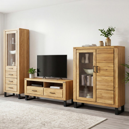 Nábytek do obývacího pokoje Martina Eiche massiv + Furnier