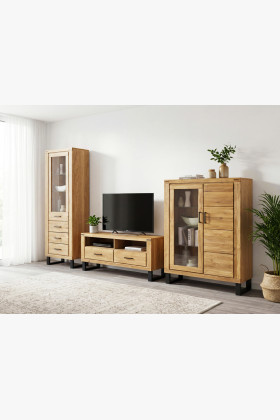 Nábytek do obývacího pokoje Martina Eiche massiv + Furnier 2