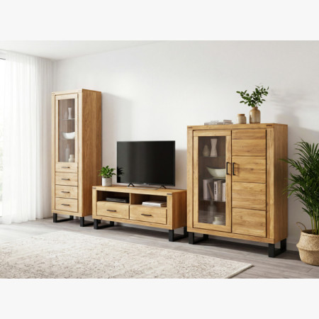 Nábytek do obývacího pokoje Martina Eiche massiv + Furnier