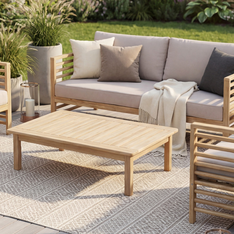 Gartenmöbel, Akazie - Sessel und Bänke, Delphi