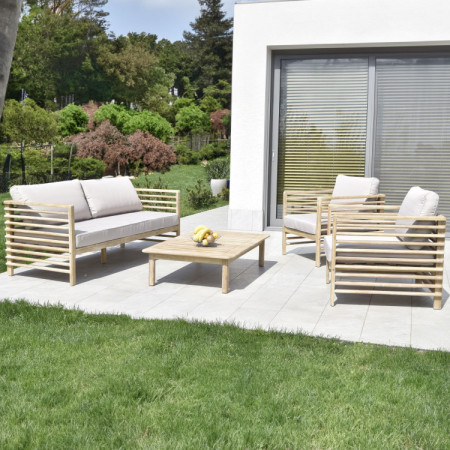 Gartenmöbel, Akazie - Sessel und Bänke, Delphi