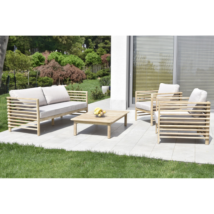 Gartenmöbel, Akazie - Sessel und Bänke, Delphi