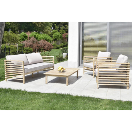 Gartenmöbel, Akazie - Sessel und Bänke, Delphi