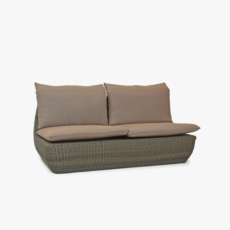 Rattan-Eckgartenmöbel braun, Cavalo