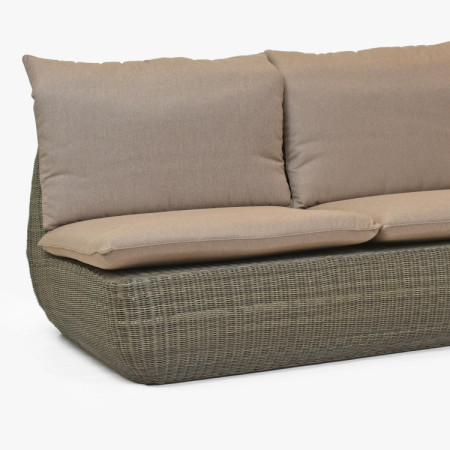 Rattan-Eckgartenmöbel braun, Cavalo