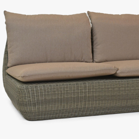 Rattan-Eckgartenmöbel braun, Cavalo