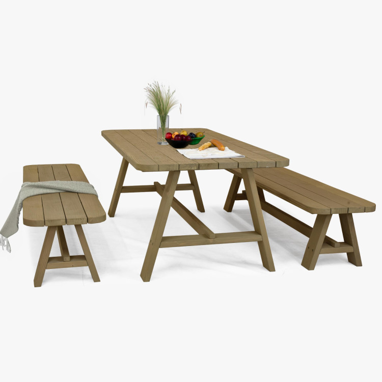 Zahradní sestava Tisch und 2 x Bänke Matus