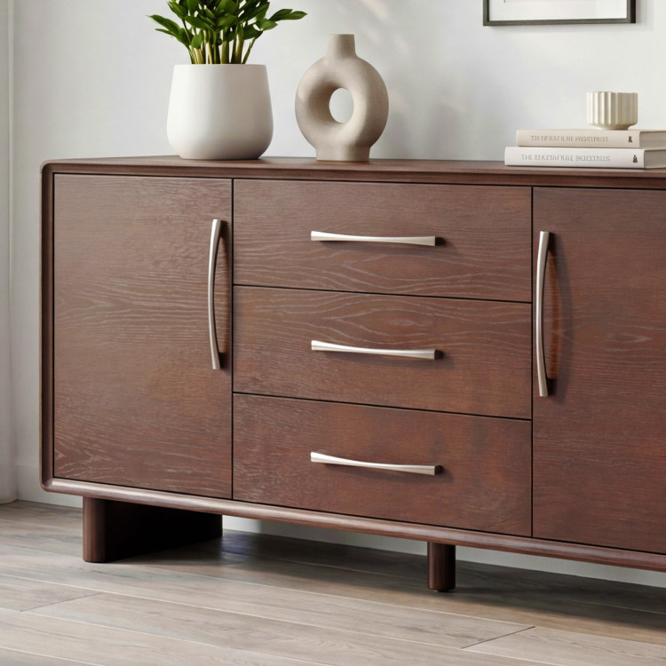 Kommode Koper mit Türen und Schubladen in Nussbaumfarbe – 160 cm