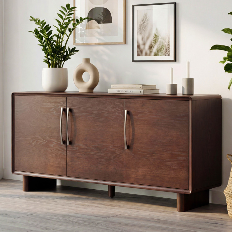 Kommode Koper mit Türen in Nussbaumfarbe – 160 cm