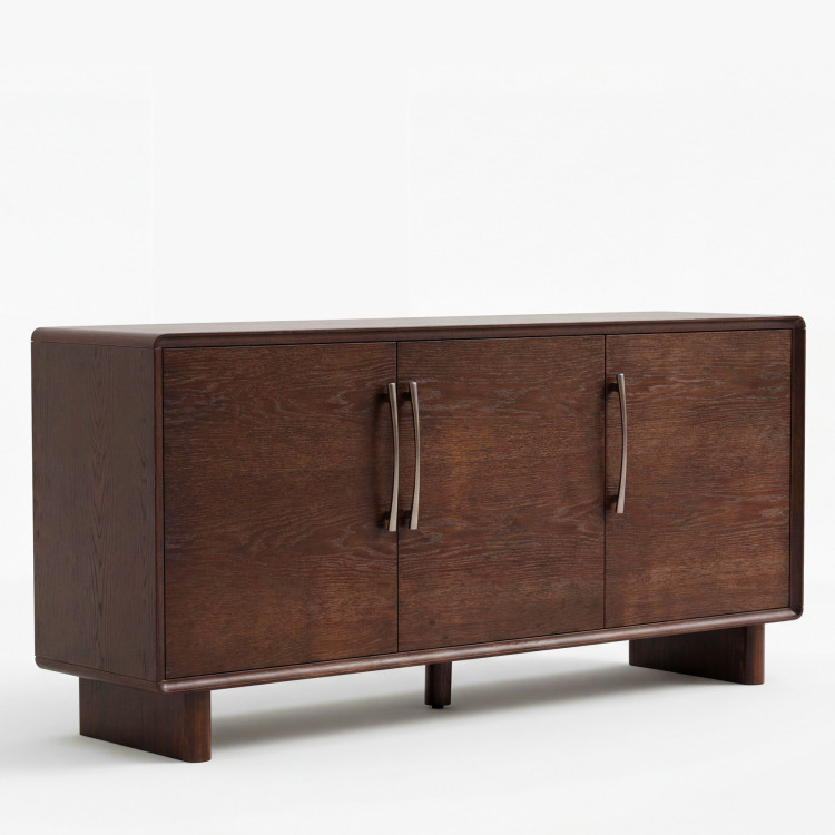 Kommode Koper mit Türen in Nussbaumfarbe – 160 cm