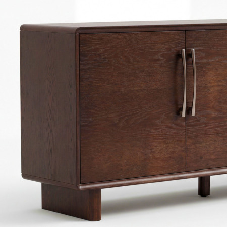 Kommode Koper mit Türen in Nussbaumfarbe – 160 cm