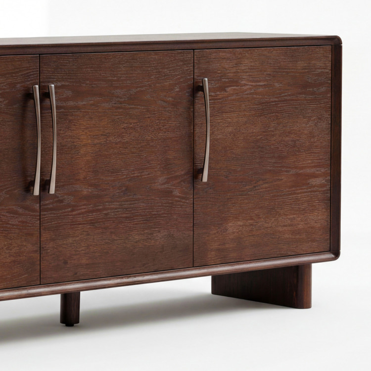 Kommode Koper mit Türen in Nussbaumfarbe – 160 cm