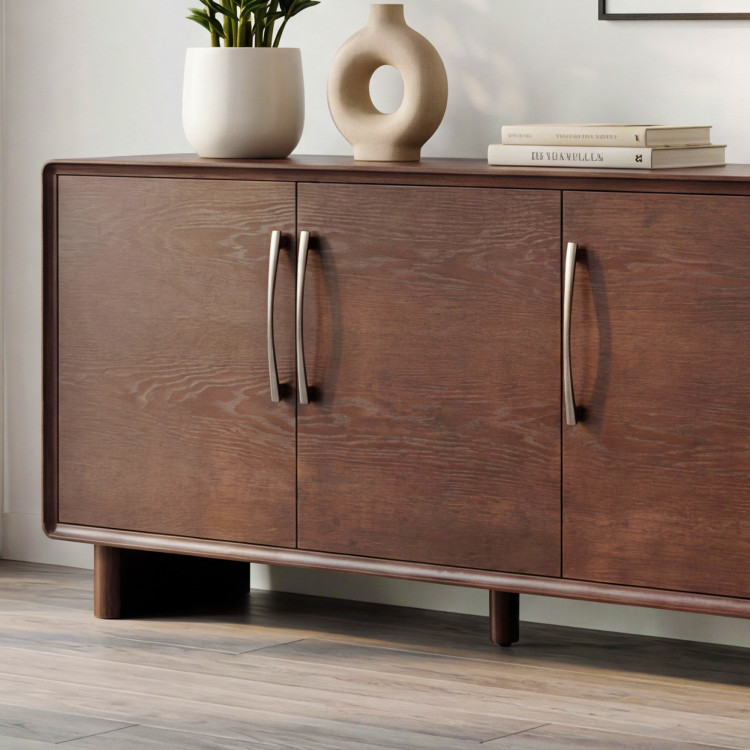 Kommode Koper mit Türen in Nussbaumfarbe – 160 cm