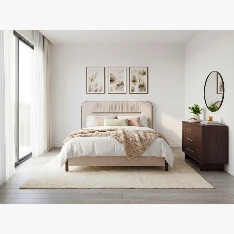 Kommode Koper mit 3 Schubladen in Walnussfarbe