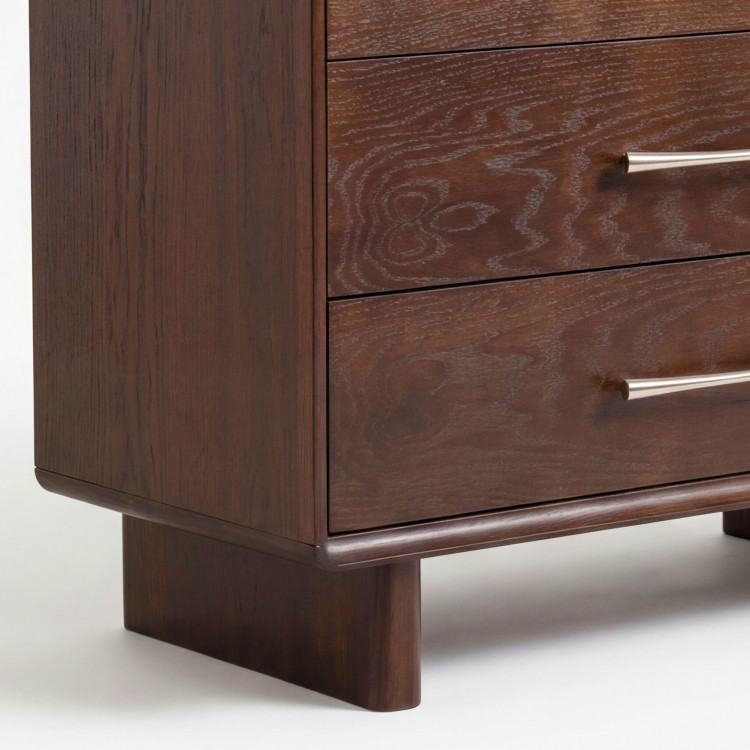 Kommode Koper mit 3 Schubladen in Walnussfarbe