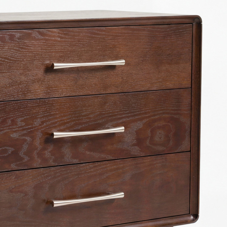 Kommode Koper mit 3 Schubladen in Walnussfarbe