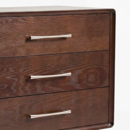 Kommode Koper mit 3 Schubladen in Walnussfarbe