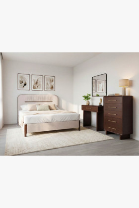 Design-Konsole mit Schublade in Nussbaumfarbe 2