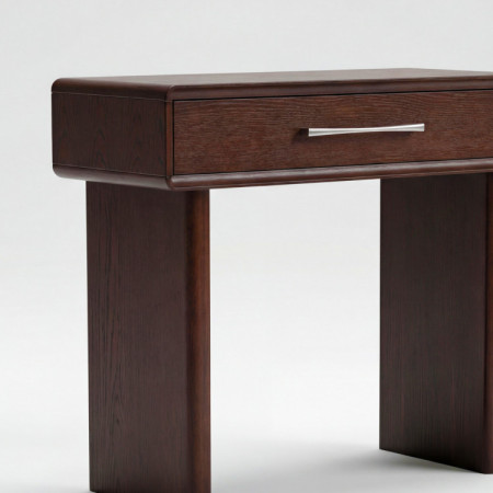 Design-Konsole mit Schublade in Nussbaumfarbe