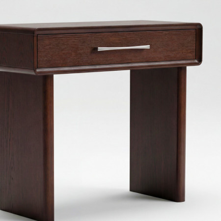 Design-Konsole mit Schublade in Nussbaumfarbe