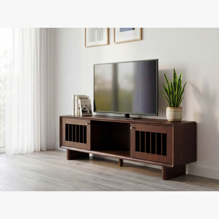 Design TV-Lowboard in nussbaum – 180 cm