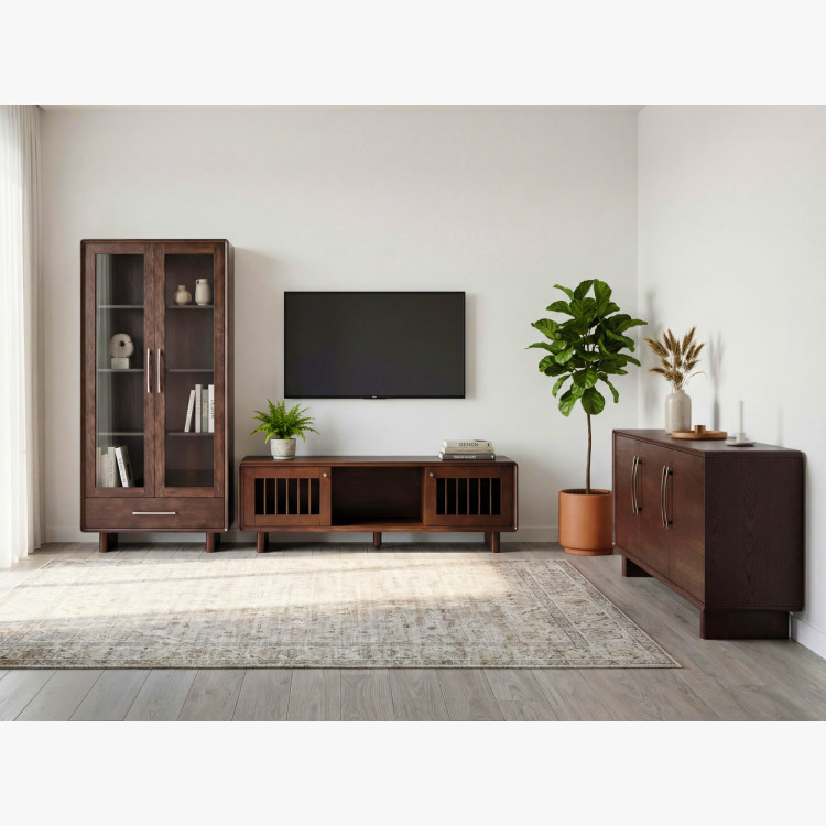 Design TV-Lowboard in nussbaum – 180 cm