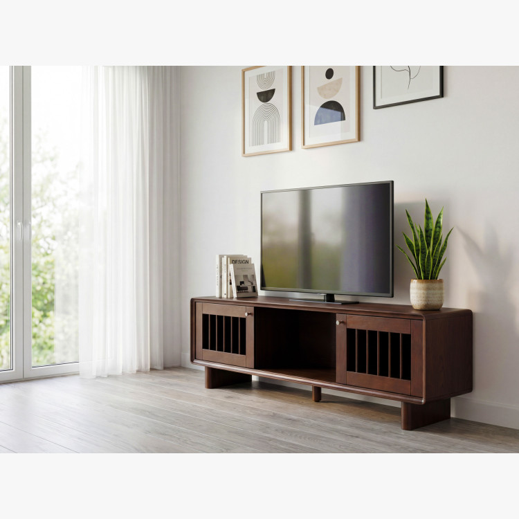 Design TV-Lowboard in nussbaum – 180 cm