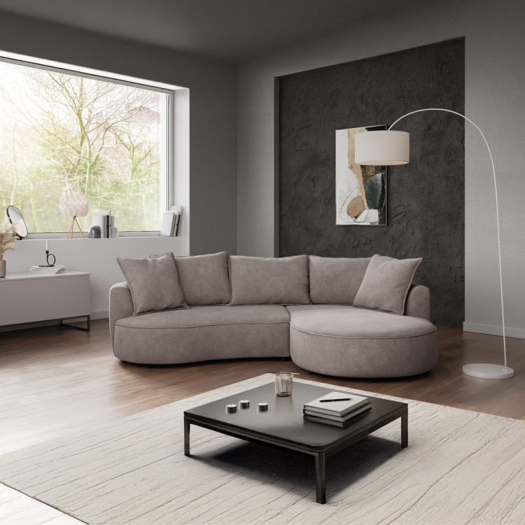 Zaokrąhltes Ecksofa SANA – rechter Eckteil