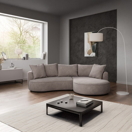 Zaokrąhltes Ecksofa SANA – rechter Eckteil