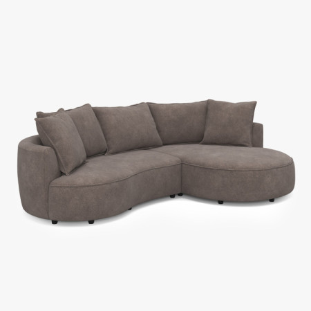 Zaokrąhltes Ecksofa SANA – rechter Eckteil