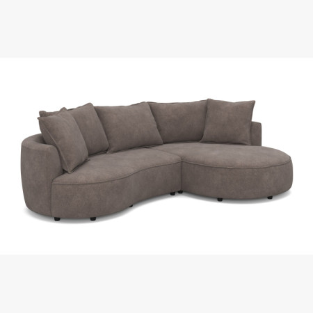 Zaokrąhltes Ecksofa SANA – rechter Eckteil